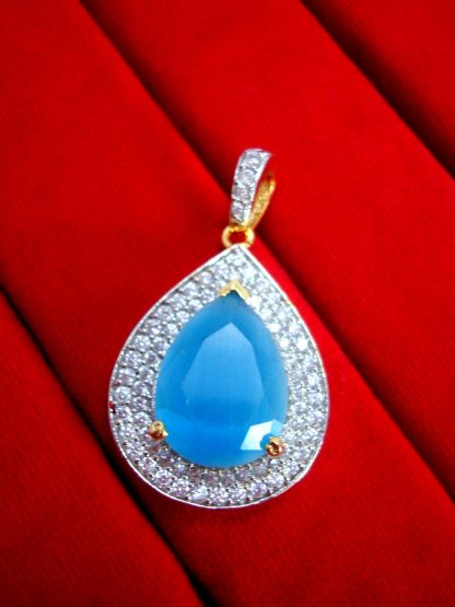 Daphne New Fashion Ferozi Zircon Pendant for Anniversary Gift