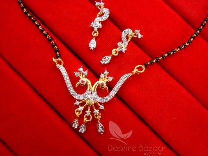 MS811 Daphne Zircon Peacock Mangalsutra PENDANT