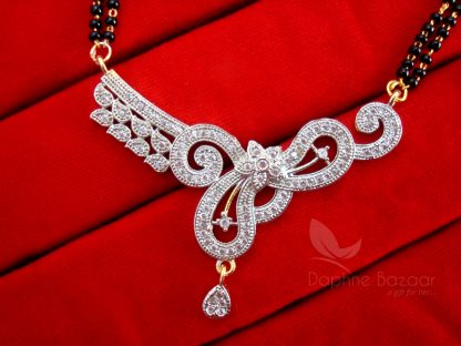 Daphne Flora Art Zircon Mangalsutra set - PENDANT