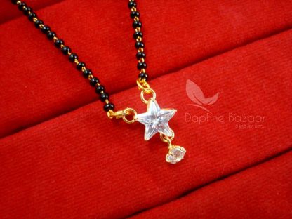 ME111 Daphne Cute Zircon Mangalsutra set for Women, VALENTINE Gift - PENDANT