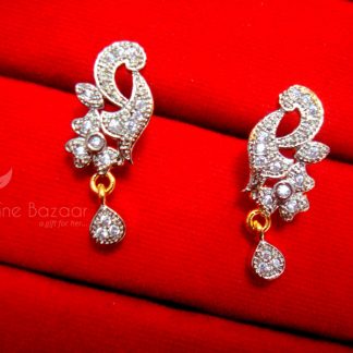 MS70 Daphne Zircon Designer Flora Mangalsutra earrings