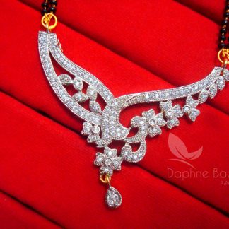 MS70 Daphne Zircon Designer Flora Mangalsutra set