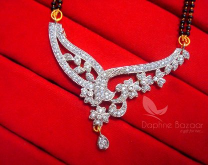 MS70 Daphne Zircon Designer Flora Mangalsutra set