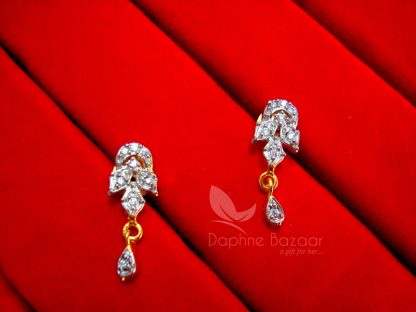 MS92 Daphne Zircon Desinger Art Mangalsutra - EARRINGS