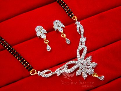 MS92 Daphne Zircon Desinger Art Mangalsutra set for Women, VALENTINE Gift SET