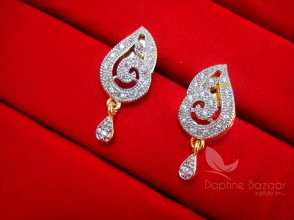 MS93 Daphne Zircon Desinger Flora Mangalsutra set - EARRINGS