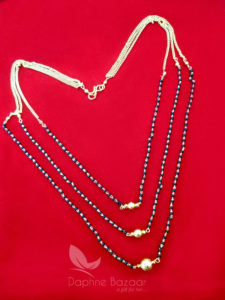 MS413, Daphne 3 Line Mangalsutra for Women, Gift for Wife