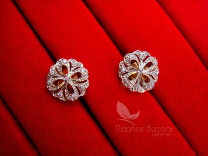 E48, Round Pair of Daphne New Sparkling Zircon Tops for Women