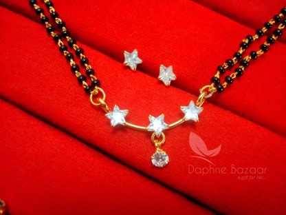 MS84 Daphne Cute Tiny Mangalsutra set with earrings