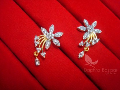 S11 Daphne Zircon Designer Flora Earrings