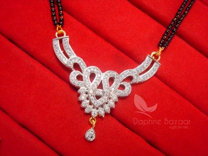 S12 Daphne Zircon Designer Flora Mangalsutra