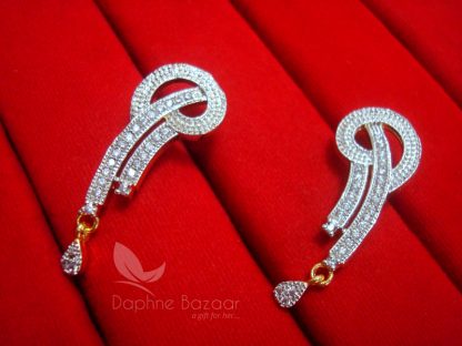 S14 Daphne Zircon Art Flower Mangalsutra EARRINGS