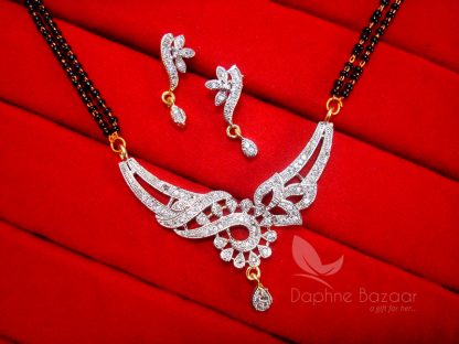 S21, Daphne Vivaah Collection Designer Zircon Studded Mangalsutra for Women