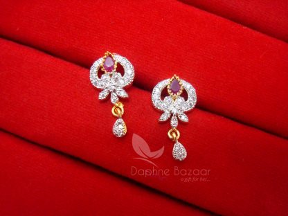 S28, Daphne Pink Zircon Studded Mangalsutra for Women