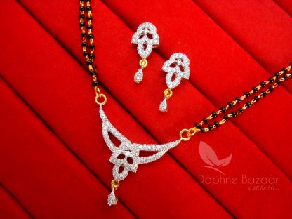 T11 Daphne Sleek Zircon Mangalsutra for Women, Gift for Wife