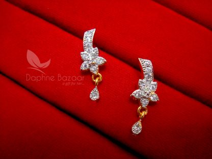 T19 Daphne Impressive Zircon Studded Mangalsutra - EARRINGS