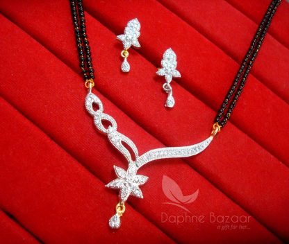 MS74 Daphne Zircon Designer Mangalsutra set for Women