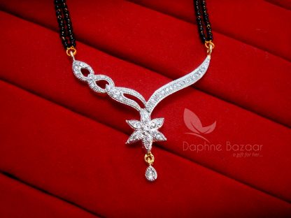 MS74 Daphne Zircon Designer Mangalsutra set for Women - PENDANT