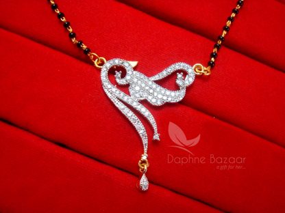 T231, Daphne Alluring Zircon Studded Mangalsutra for Women - PENDANT