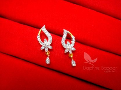 T241, Daphne Zircon Designer Mangalsutra set for Women - EARRINGS