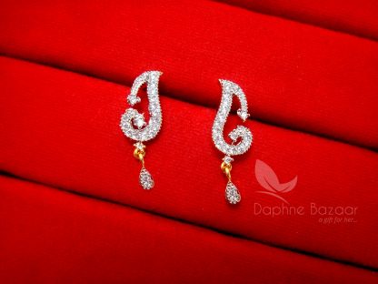 T251 Daphne Gorgeous Traditional Wear Mangalsutra for Women - EARRINGS