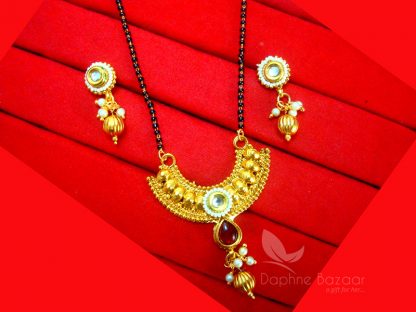 HC221, Multi Colour Kundan Mangalsutra for Women