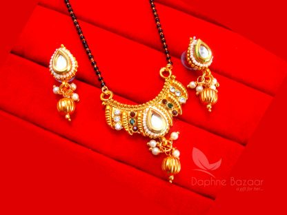 HC231, Multi Colour Kundan Mangalsutra for Women