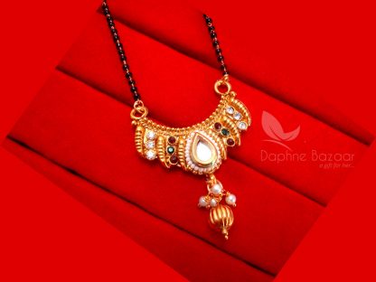 HC231, Multi Colour Kundan Mangalsutra for Women