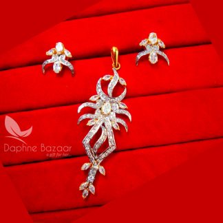 PE13, Daphne Designer Scorpion Zircon Pendant Earrings