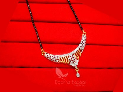 T411, Daphne Sleek Wave Handmade Mangalsutra for Women