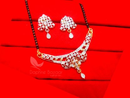 T441, Daphne Sleek Two Tone Mangalsutra for Women