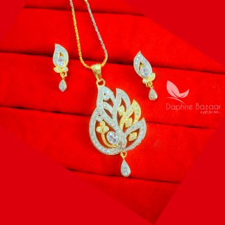 PE71,Daphne Zircon Pendant With Earrings Gift For Women