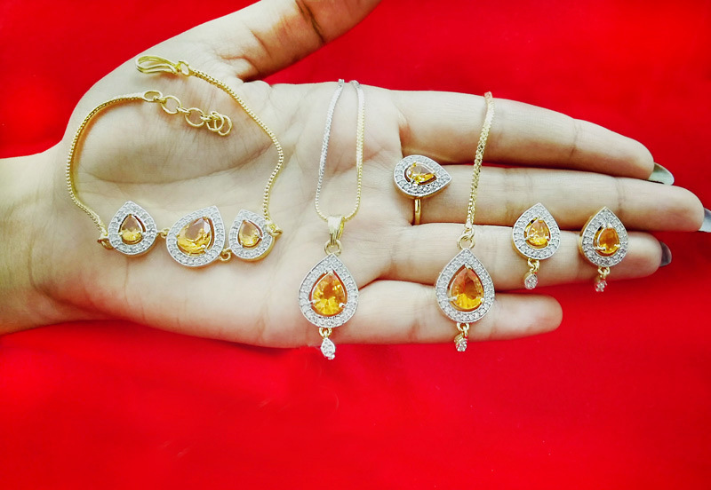 Jewellery Bracelet Earring And Pendant Set Earrings Necklace - Buy  Jewellery Bracelet Earring And Pendant Set Earrings Necklace online in India