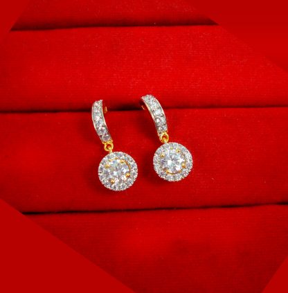 Daphne Premium Quality Round Zircon Earrings Gift for Wife PN61