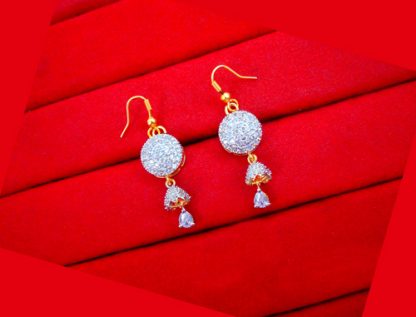 ZE92, Daphne Designer Zircon Sleek Hanging Earrings Gift For Women