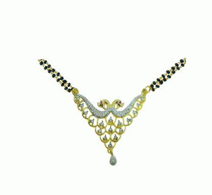 HC64P Daphne Cute Handmade Peacock Mangalsutra Earring for Women.gif