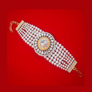 BR94 Daphne Bollywood Style Polki Meenakari Bracelet Party Wear For Woman