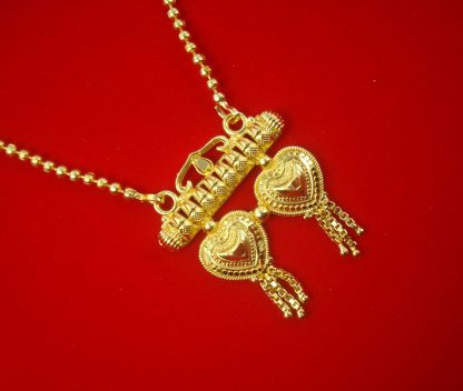 MN47 Daphne Stylish South Indian Double Heart Mangalsutra For Woman