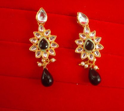 JH64BG Daphne Light Weight Wedding Wear Hanging Earring For Woman