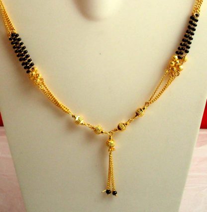 Three Line Daily Wear Mangalsutra for Women, Cute Diwali Gift For Wife