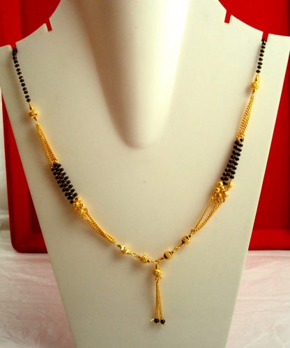 Three Line Daily Wear Mangalsutra for Women, Cute Diwali Gift For Wife