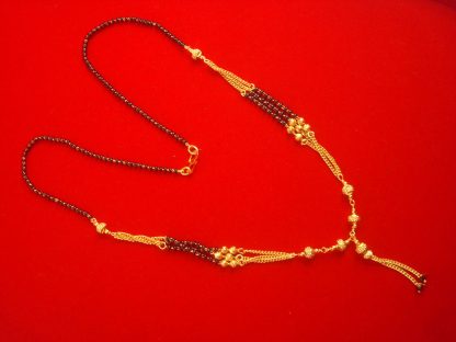 Three Line Daily Wear Mangalsutra for Women, Cute Diwali Gift For Wife