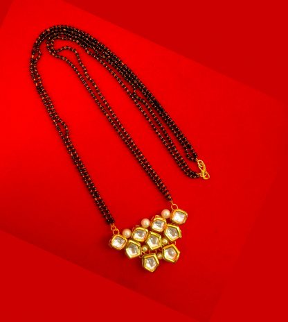 Imitation Jewelry Premium Kundan Mangalsutra FOr Newly Wed Bride Anniversary gift For Wife DM65