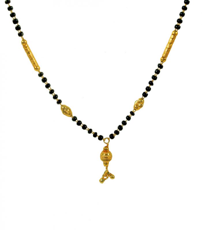 Imitation Jewelry Daily Wear Golden Sleek Light Weighted Elegant Look Mangalsutra Gift For Wife DM81