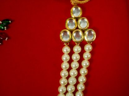 Imitation Jewelry Wedding Wear Designer Multi Layer kundan Brooch Necklace Especially For Engagement Wear DN17