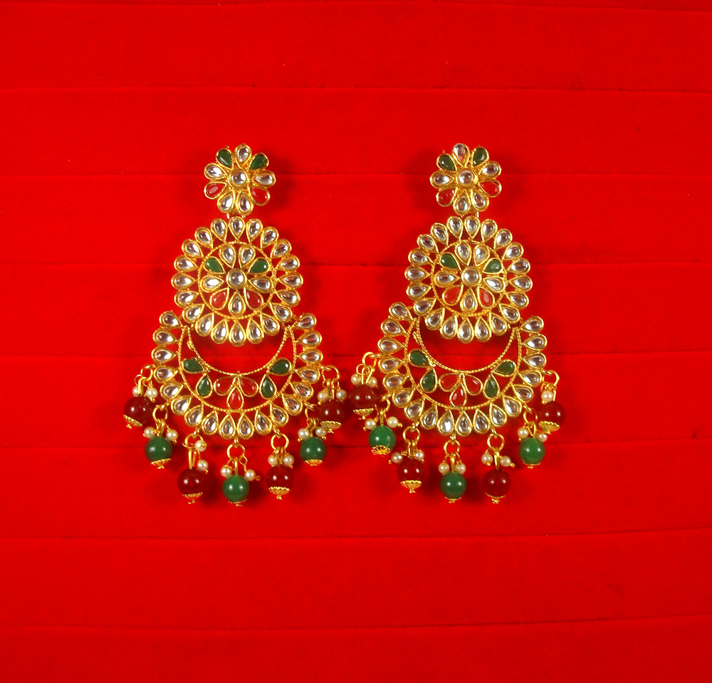 Buy Kundan Jhumki Jhumka Set Green Earrings Pearls Earrings Set Wedding  Earrings Set Statement Jhumki Set Punjabi Earrings Indian Earrings Set  Online in India - Etsy